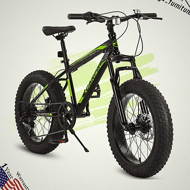 20 Inch 7 Speed Kids Bike,4" Inch Wide Fat Tire Mountain Bike for Children's Day