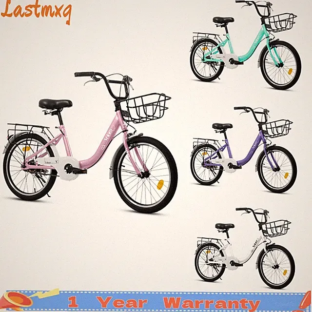 20 Inch Kids Bike Bicycle with Coaster Brake & V-Brake 1-Speed for Boys & Girls