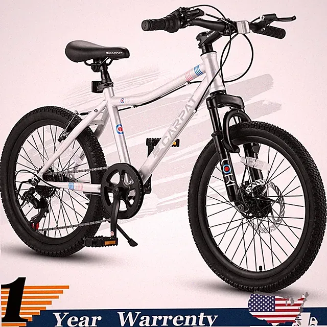 20" Kids Mountain Bike Teenager Children Bicycles 7 Speed U Brake for Ages 8-12