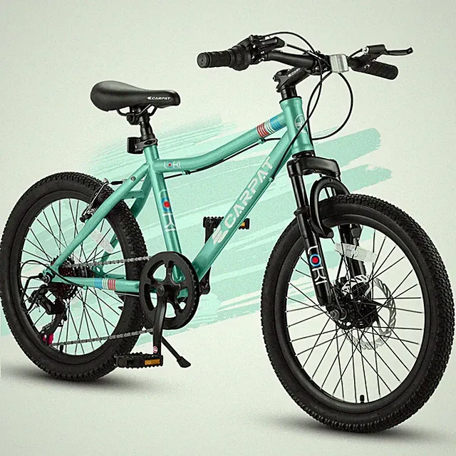 7-Speed Kids Mountain Bike Children Bicycle Disc & V Brake Boys Girls Ages 6-12