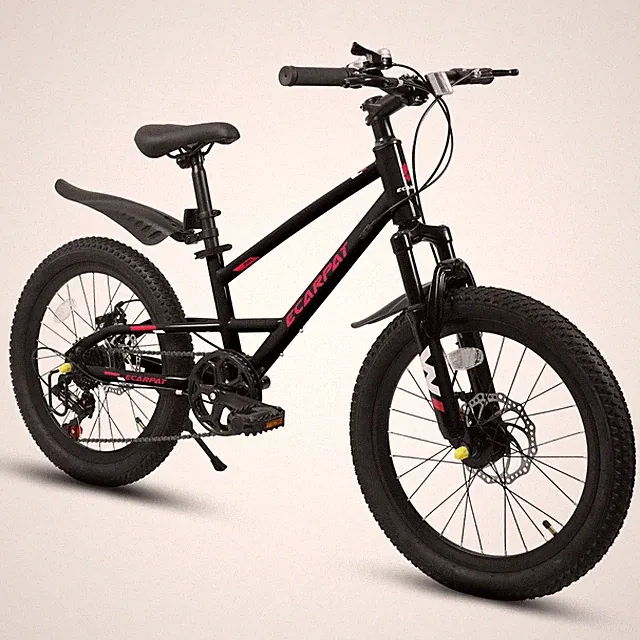 7-Speed Kids Mountain Bike Children Bicycle with Dual Disc Brake for Boys Girls