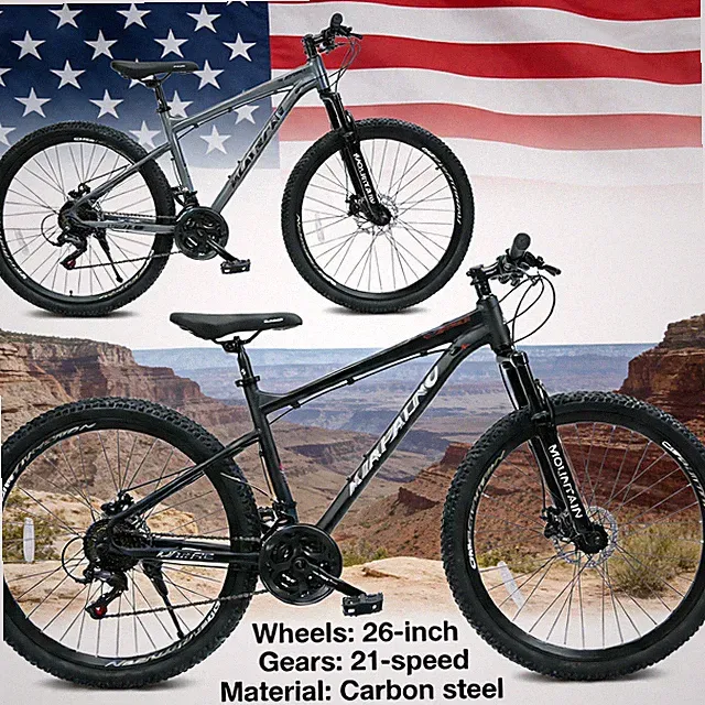 All-Terrain 26" Mountain Bike 21-Speed Drivetrain Disc Brakes Durable Frame