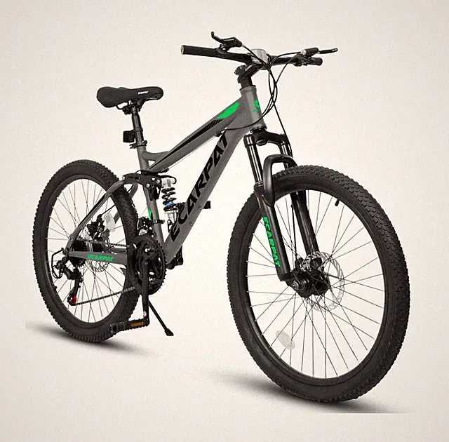 Ecarpat 24/26 Inch Mountain Bike, Full Suspension Mens Women Mountain Bike wi...