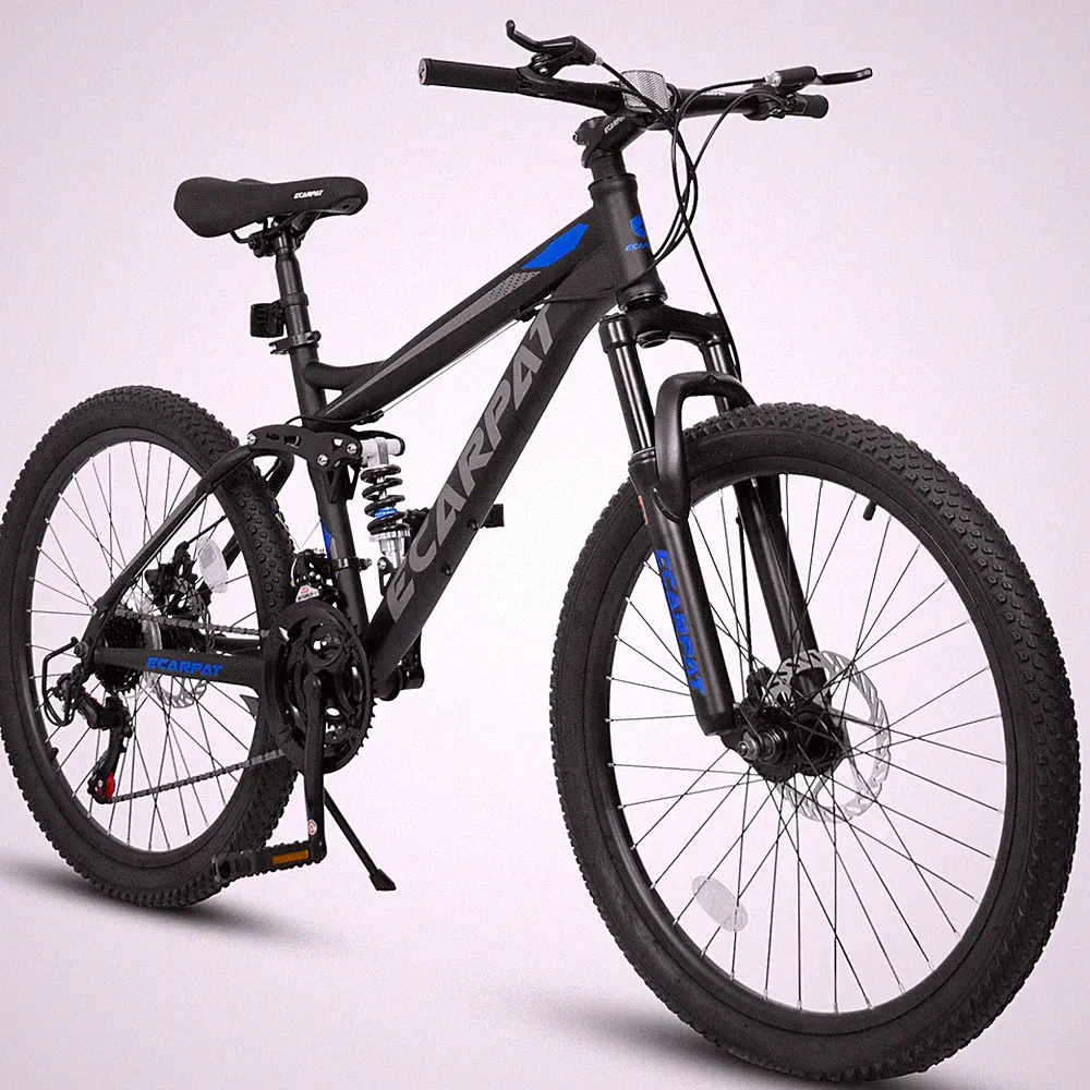 Ecarpat 26'' Mountain Bike 21-Speed Disc Brakes Rear Dual-Shock Absorption
