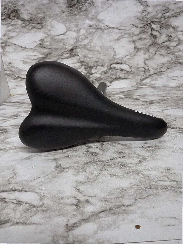 ECARPAT Black Bike Seat Saddle – 10"x6" Comfort Cushion With Stand
